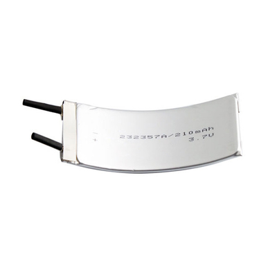 232357 Kavisli LiPo Pil 210mAh 3,7V Özel Lityum Pil
