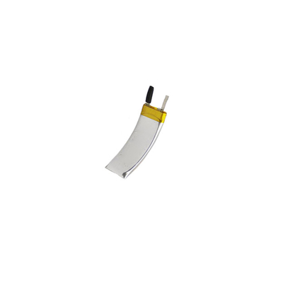 Giyilebilir Ürün için 3.7V 30mAh 250727 Şarj Edilebilir Kavisli LiPo Pil
