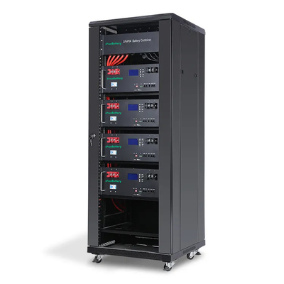 20KW 48V 51.2V Enerji Depolama Pil Paketi İstiflenebilir Sunucu Rafı LiFePO4 Pil