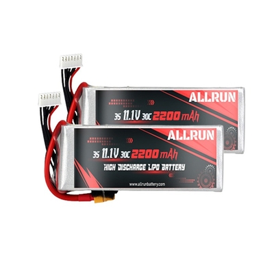 3S1P 30C Yüksek Deşarj LiPo Pil 11.1V 2200mAh RC Uçak İçin
