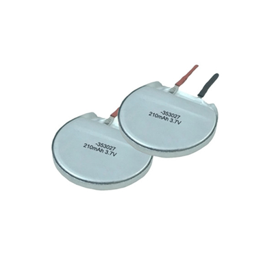 Elektrikli Diş Fırçaları İçin Özel Güçlü Güvenli Yuvarlak LiPo Pil 3.7V 210mAh
