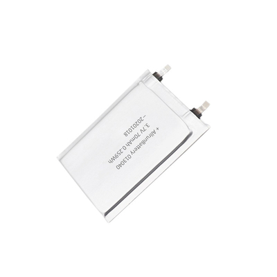 RFID Elektronik Etiketleri için TBD 3.7V 70mAh Ultra İnce LiPo Pil