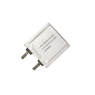 3.7V 30mAh LiPo Pil 1mm Ultra İnce Li Polimer Pil Hücresi 012323