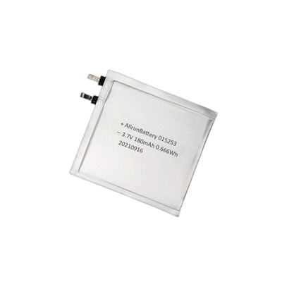 Akıllı Diz Pedleri için 1mm Ultra İnce LiPo Pil 3.7V 180mAh 015253