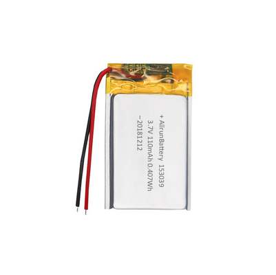 3.7V 110mAh LiPo Pil / Ultra İnce Şarj Edilebilir Lityum Polimer Piller