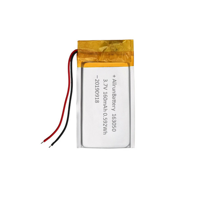 160mAh 163050 Şarj Edilebilir Lityum İyon Polimer Pil Paketi 3,7 V