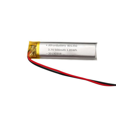 3.7V 500mAh 801350 Özel Li Ion Pil Okuma Kalemleri İçin Ultra Dar