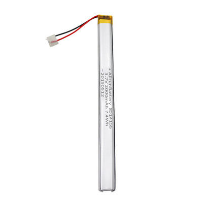 Pen Drive Çubukları İçin Güvenilir 3,7 V 2000mAh Özel LiPo Pil Ultra Dar