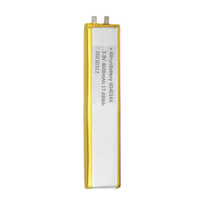 Kararlılık 4600mAh 3.8V Özel LiPo Pil Algılama Aleti İçin Ultra Dar
