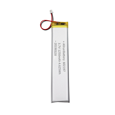 Hafif Ultra Dar 1C Özel LiPo Pil 3.7V 1250mAh 602197