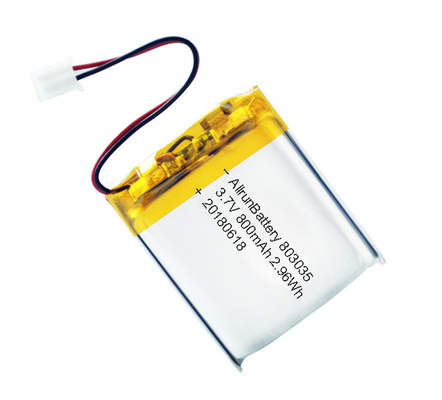 Güçlü LiPo Pil 3,7 V 800mAh Şarj Edilebilir Li Polimer Pil Paketi