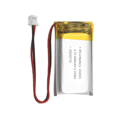 Şarj Edilebilir Özel 3,7 V 600mAh Lityum Polimer Pil / LiPo Pil