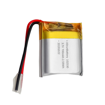 Şarj Edilebilir Özel Hafif LiPo Pil 3,7 V 700mAh 102530