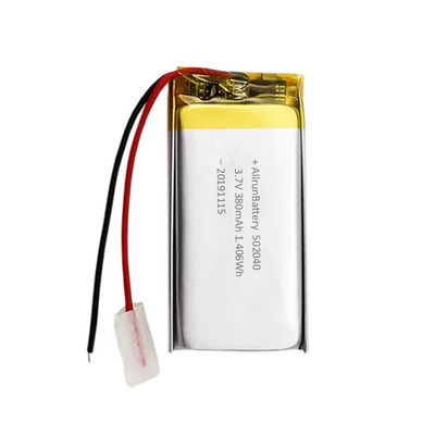İnce 3.7V 380mAh LiPo Pil Özel Li Ion Şarj Edilebilir Pil