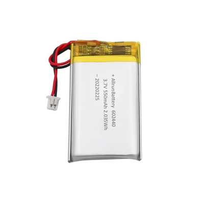 Özel Güçlü İnce Şarj Edilebilir LiPo Pil 3,7 V 550mAh 602440