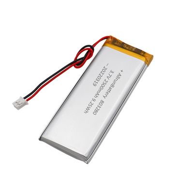 Özel Dikdörtgen Şekilli Pil Şarj Edilebilir 3.7 V 2500mAh LiPo Pil