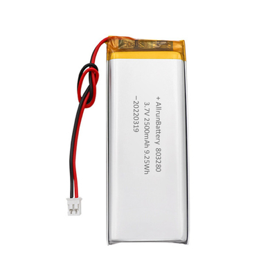 Özel Dikdörtgen Şekilli Pil Şarj Edilebilir 3.7 V 2500mAh LiPo Pil