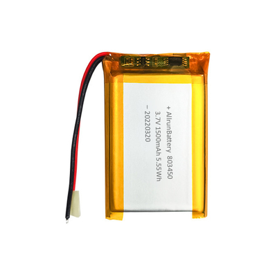 Güçlü Dikdörtgen Şekilli Pil Özel 3,7 V 1500mAh LiPo Pil