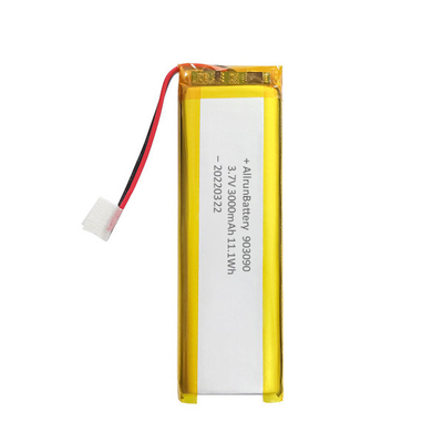 Özel Şarj Edilebilir Lityum Polimer Pil 3,7 V 3000mAh 903090