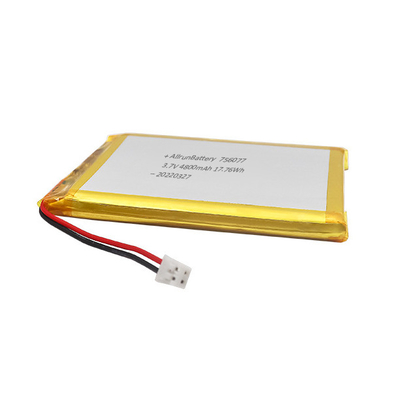 İnce Lityum Polimer Pil 3.7V 4800mAh Dikdörtgen Lityum İyon Lityum Polimer