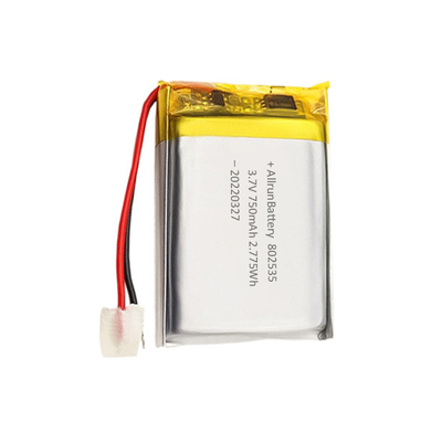 Dikdörtgen Lityum Polimer Pil Güvenliği 3,7 V 750mAh LiPo Pil