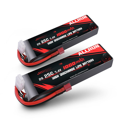 1000mAh 2S Yüksek Deşarjlı LiPo Pil 25C 7.4V Li Polimer Pil Paketi