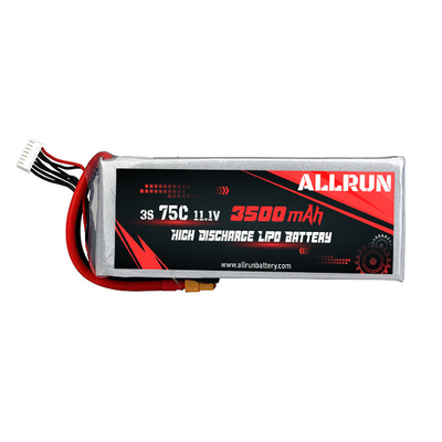 3S 3500mAh 11,1 V Yüksek Deşarjlı LiPo Pil Paketi 75C Li Polimer Pil