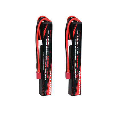 RC 100C 11.1V Li Polimer Pil Yüksek C Oranı 3S 1300mAh LiPo Pil