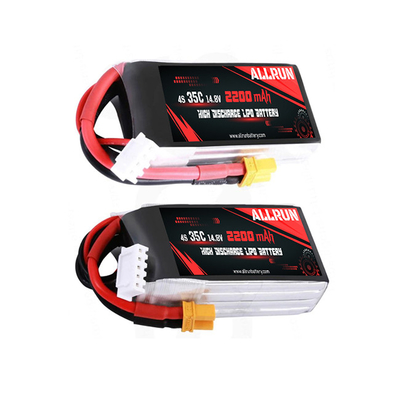 35C 14.8V LiPo Pil Paketi Yüksek C Oranı 4S 2200mAh LiPo Pil