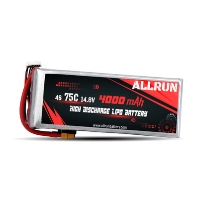 75C 4000mAh 4S LiPo Pil14.8V Yüksek C Hızlı LiPo Pil Paketi