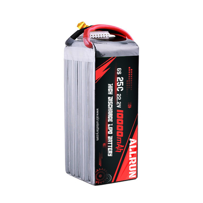 22.2V 6S 10000mAh LiPo Pil 25C Yüksek C Hızlı LiPo Pil Paketi