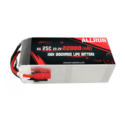 25C 6S 22000mAh LiPo Pil 22.2V Yüksek C Hızlı LiPo Pil Paketi