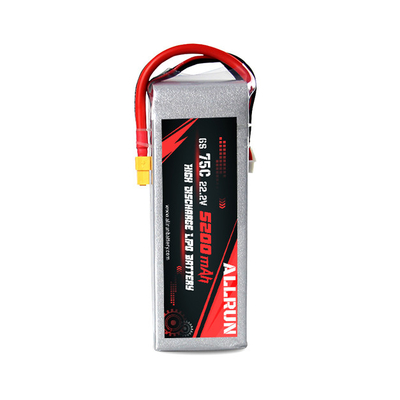 9048155 75C 22.2V 6S 5200mAh Yüksek Deşarjlı LiPo Pil Paketi