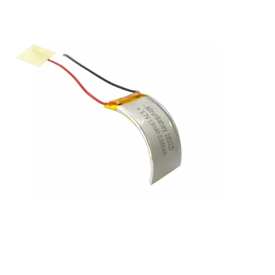 Kavisli LiPo Şarj Edilebilir Pil 3.7 V 13mAh, Düşük Kendi Kendine Deşarjlı