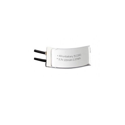 Özel 3,7 V 100mAh LiPo Pil 1C Eğimli Lityum Polimer Pil
