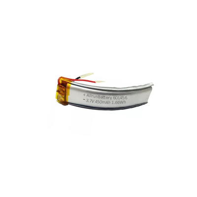 Güçlü Kavisli Lityum Polimer Pil 601456 3.7 V 450mAh LiPo Pil
