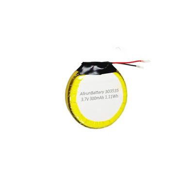 Güvenli 3.7V 300mAh LiPo Pil Yuvarlak Lityum Polimer Pil Şarj Edilebilir 303535