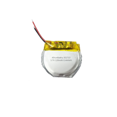 Özel Yuvarlak Lityum Polimer Pil 3.7 V 120mAh LiPo Pil