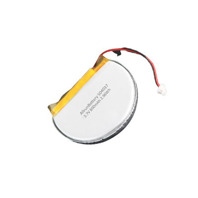 Kararlı 3,7 V 800mAh Şarj Edilebilir Pil Yuvarlak Özel LiPo Pil Paketi