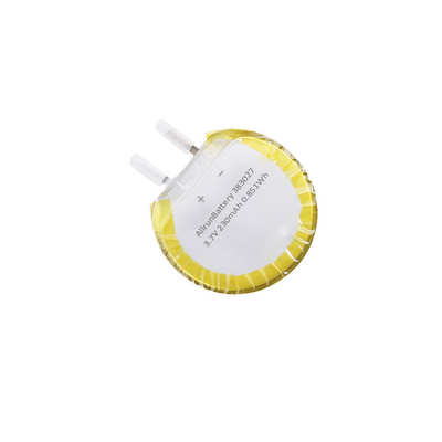 Eşsiz Şekillere Sahip Özel Yuvarlak LiPo Pil Hücresi 3.7V 230mAh 383027