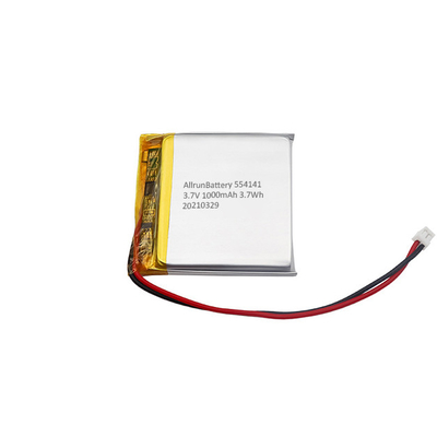 Kare Şarj Edilebilir Lityum Polimer Pil 1000mAh LiPo Pil 3,7 V