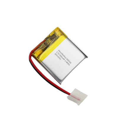 Hafif 1C Kare Şekilli Pil Şarj Edilebilir 3,7 V Pil 400mAh