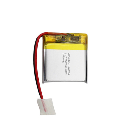Hafif 1C Kare Şekilli Pil Şarj Edilebilir 3,7 V Pil 400mAh