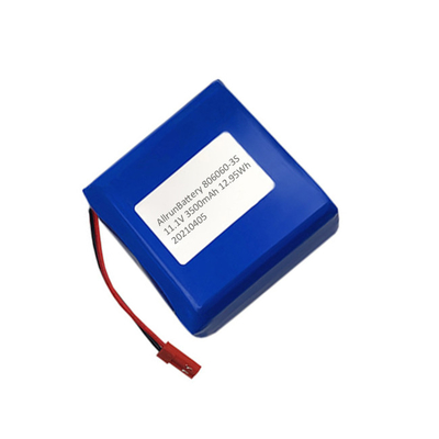 Kare 3500mAh 11,1 V Tıbbi Lityum Pil Paketi Şarj Edilebilir