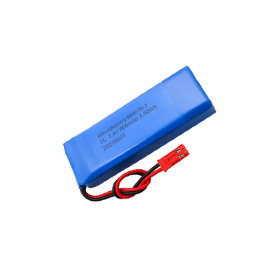 5C Medikal Lityum Pil 2S1P 7.4 V 800mAh LiPo Pil Paketi