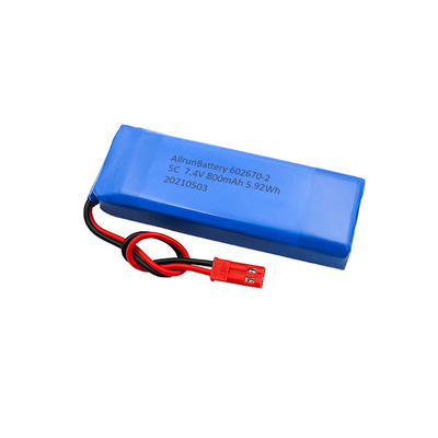 5C Medikal Lityum Pil 2S1P 7.4 V 800mAh LiPo Pil Paketi