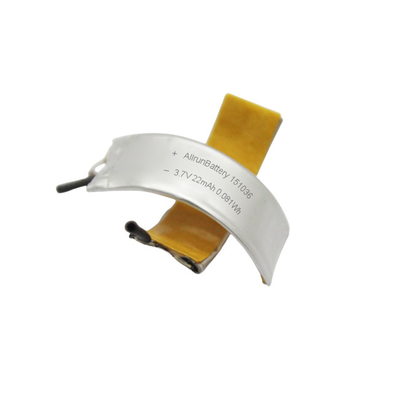 Roman Kavisli LiPo Pil 22mAh 3.7V Li Polimer Pil Hücresi
