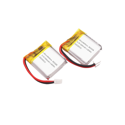 Hafif Dikdörtgen Şekilli Pil Taşınabilir 3.7 V LiPo Pil 500mAh