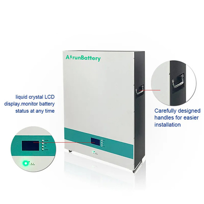 Prizmatik Hücre Duvar Montajı Lifepo4 Pil RS485 / CAN 51.2V 100ah Lityum Pil Paketi